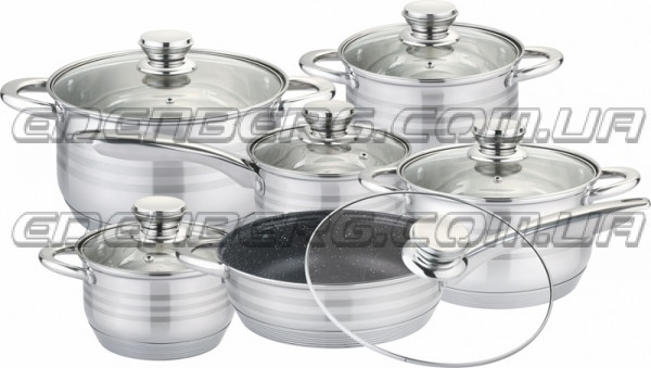 EB-4040 Набір Кухонного Посуду 12 Предметів