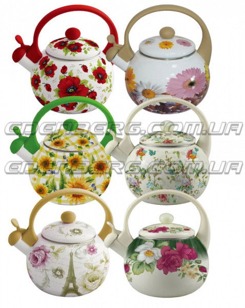 EB-1745 Емальований Чайник Зі Свистком 2,2 Лтр.