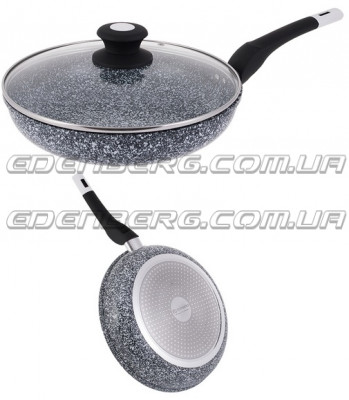 EB-9168 Сковорода З Кришкою Гранітне Покриття 28 см.