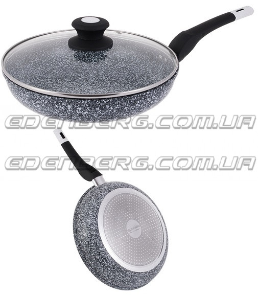 EB-9168 Сковорода З Кришкою Гранітне Покриття 28 см.