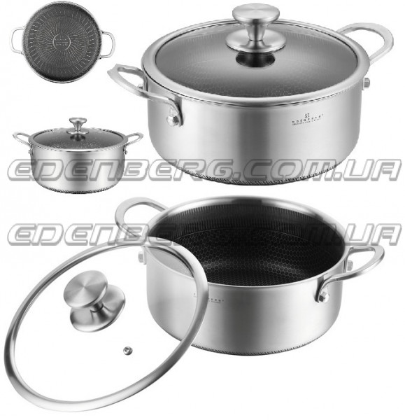 EB-17053 Кастрюля со стеклянной крышкой, 3,6 л (20 x 11 см)