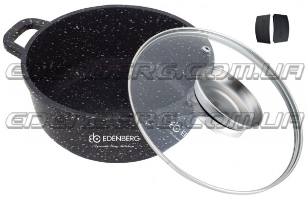 EB-3981 Казан круглый с двусторонним мраморным покрытием 10 л. 32 см