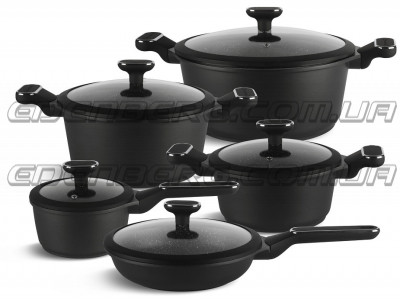 EB-5631 Набір Кухонного Посуду 10 Предметів Литий Алюміній