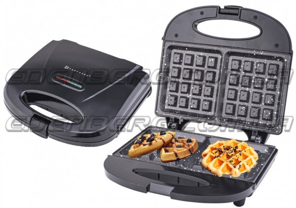 EB-64406 Вафельниця Тостер Мармурове Покриття 1,000 Вт.