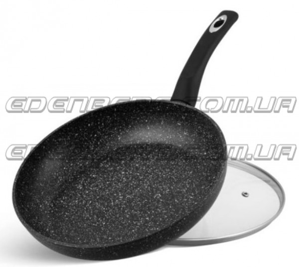 EB-4108 Сковорода Зі Скляною Кришкою Мармурове Покриття  22 см.