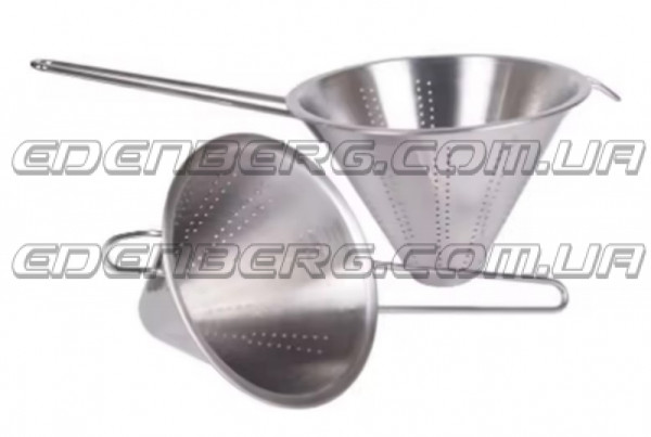 EB-18099 Конический дуршлаг-сито из нержавеющей стали 18x14,5x3,5 см