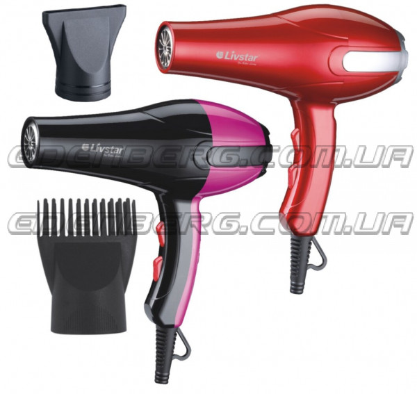 LSU-1513 Фен Для Волос С Концентратором + Расчески , 2,000 Вт.