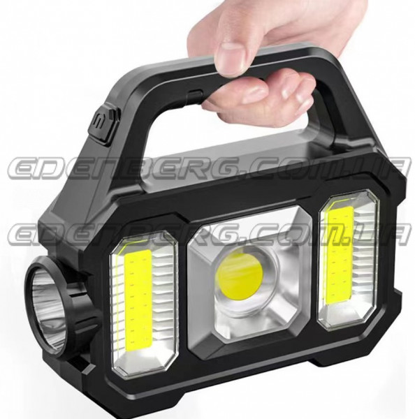 EB-91004 (YT-880B) Ліхтар Кемпінговий Світлодіодний Переносний З Акумулятором І Вбудованою Сонячною Батареєю  