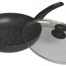 EB-4110 Сковорода Зі Скляною Кришкою Мармурове Покриття 26 см.