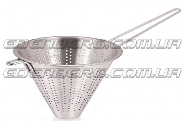 EB-18101 Конический дуршлаг-сито из нержавеющей стали 22x16x3,5 см