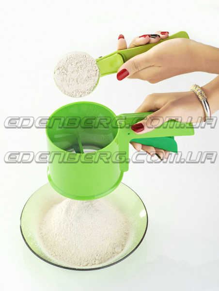 FRU-511 Кружка-сито для муки пластиковая 350 мл